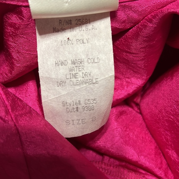 Sandy Sandy vintage pink jumpsuit with belt, size 8 - Picture 10 of 12